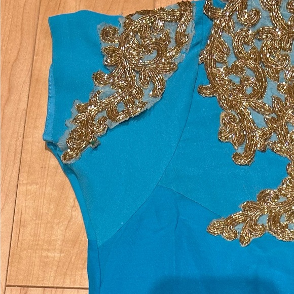 Brand new blue and green Anarkali suit by Heroine - Picture 8 of 12